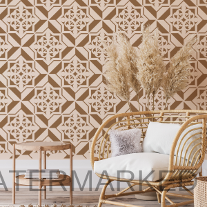 Zahra Diamond Illusion Stencil